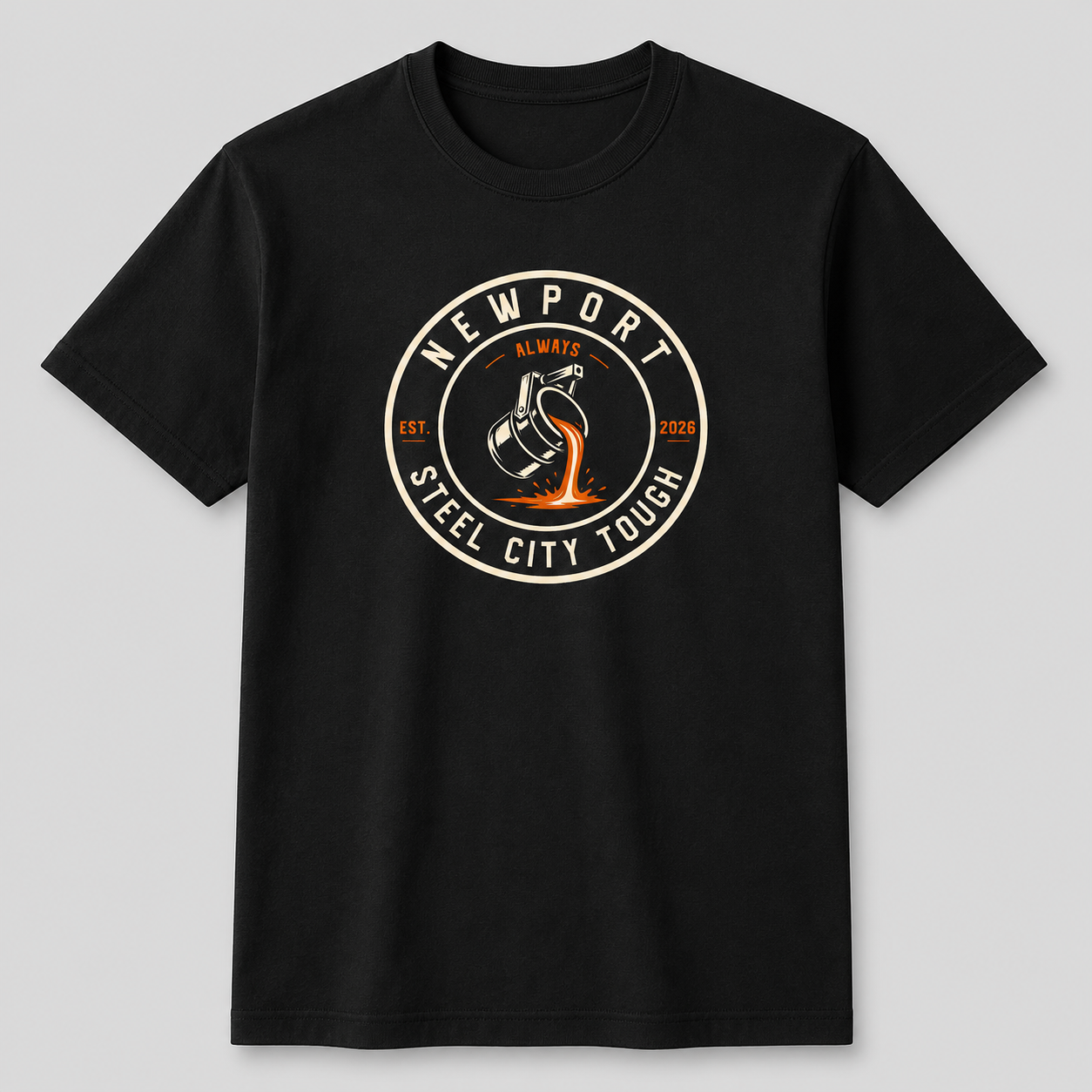 NEWPORT ORIGIN T-SHIRT PREMIUM 100% ORGANIC COTTON.