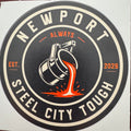 Your Town. Your resilience. Waterproof stickers-8cm.