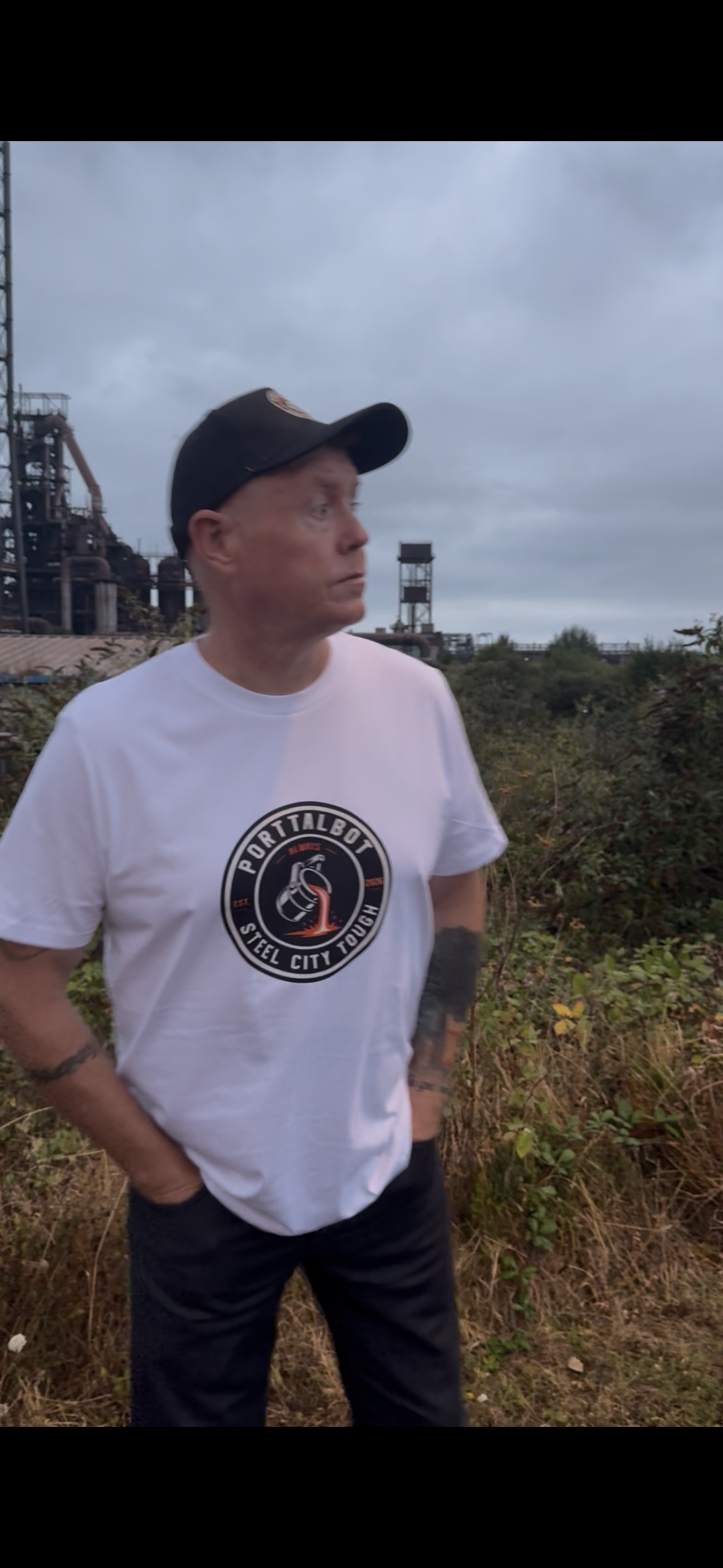 PORT TALBOT ORIGIN T-SHIRT. 100% PREMIUM ORGANIC COTTON.