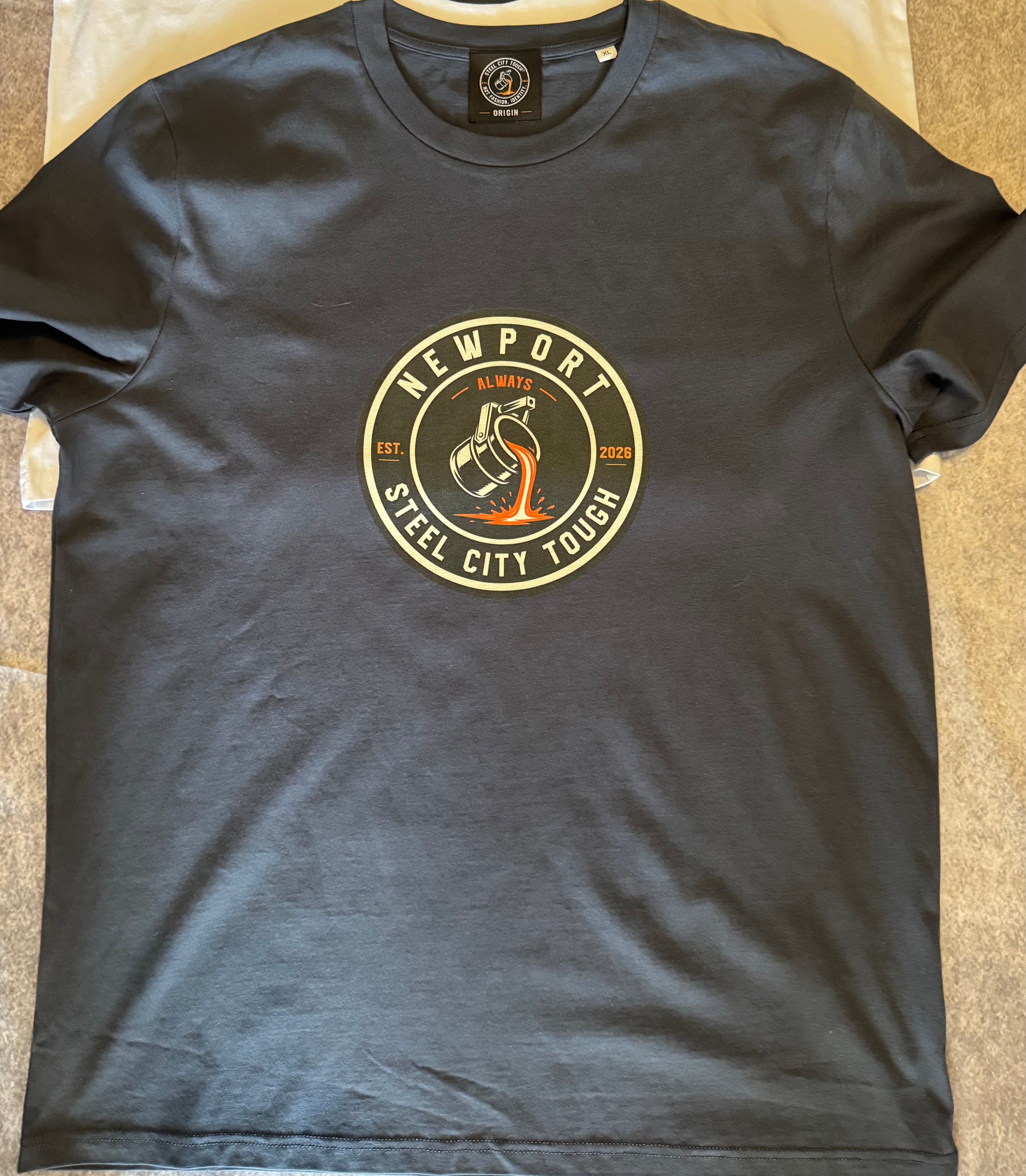 NEWPORT ORIGIN T-SHIRT PREMIUM 100% ORGANIC COTTON.