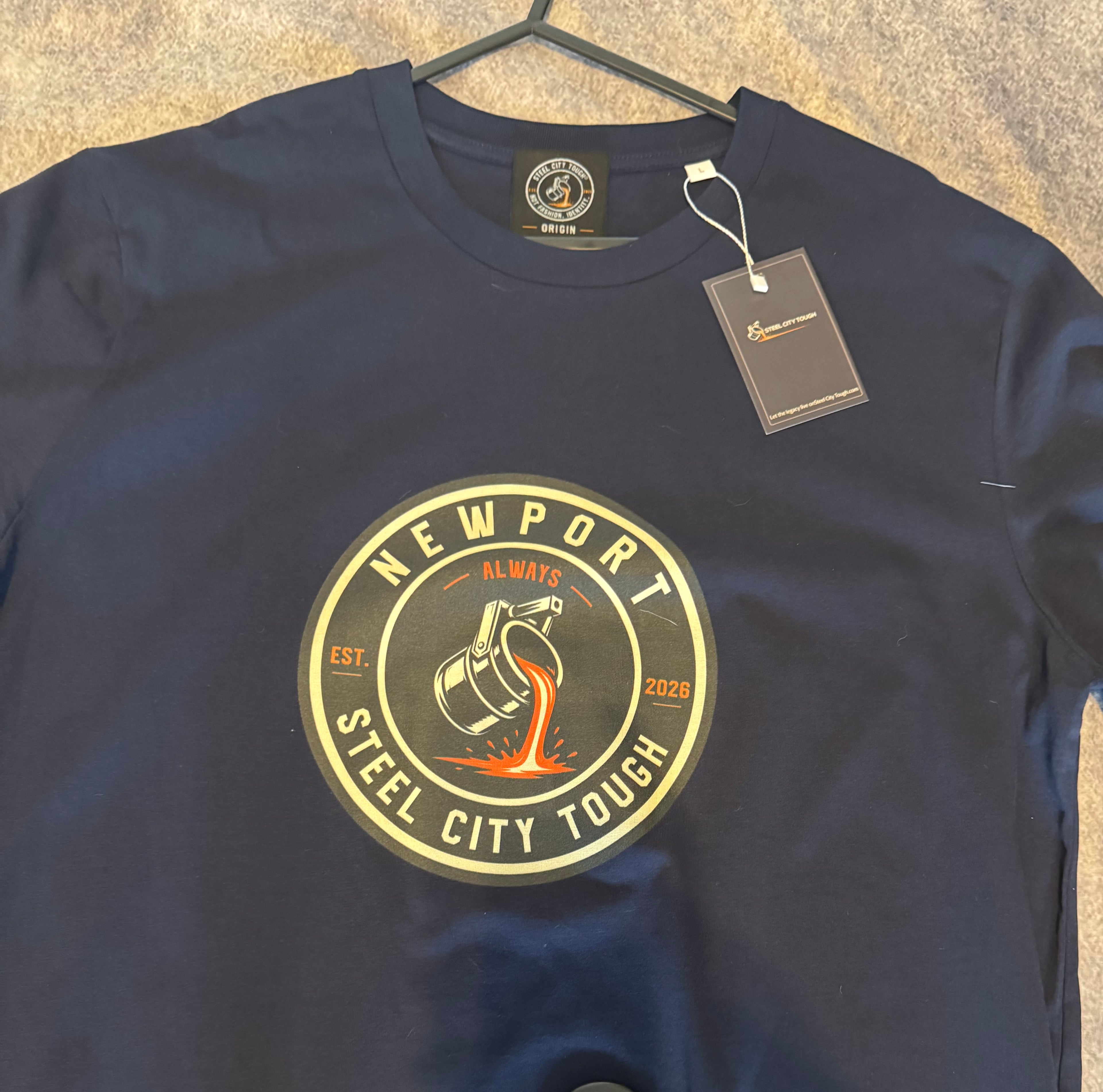 NEWPORT ORIGIN T-SHIRT PREMIUM 100% ORGANIC COTTON.