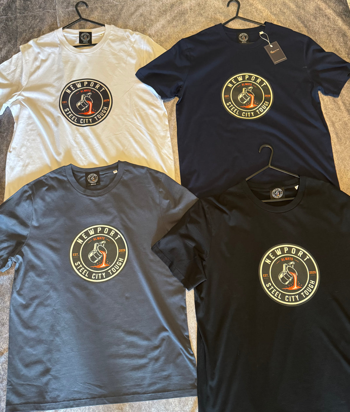 NEWPORT ORIGIN T-SHIRT PREMIUM 100% ORGANIC COTTON.