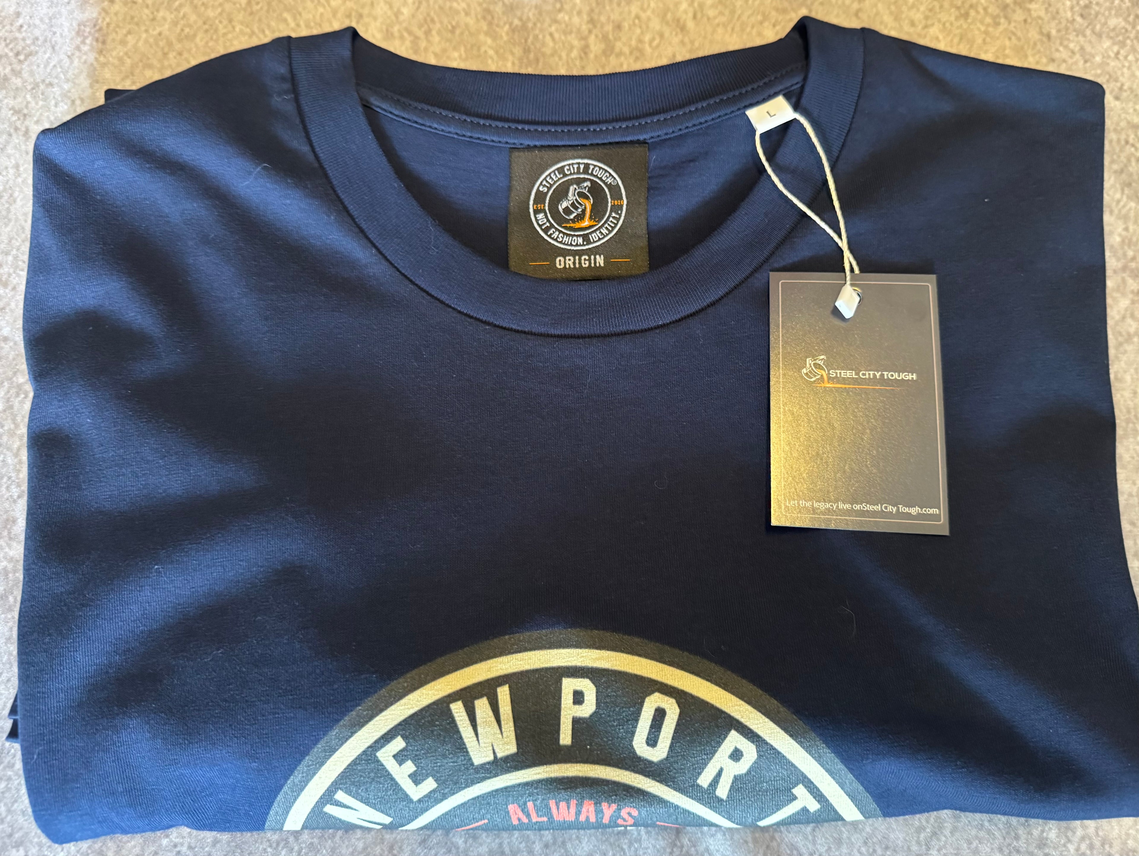 NEWPORT ORIGIN T-SHIRT PREMIUM 100% ORGANIC COTTON.